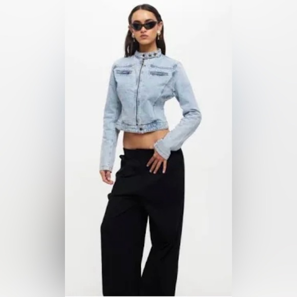 Lioness Jackets & Blazers - Lioness Light Blue Jean Jacket